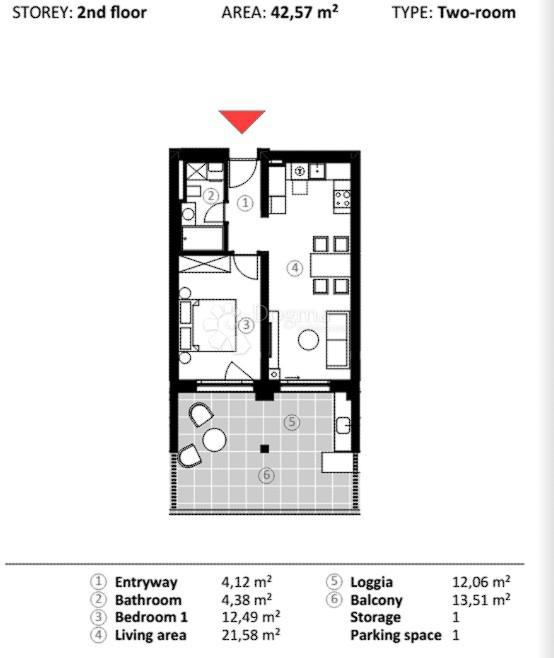 Allogio Umag, 66,90m2