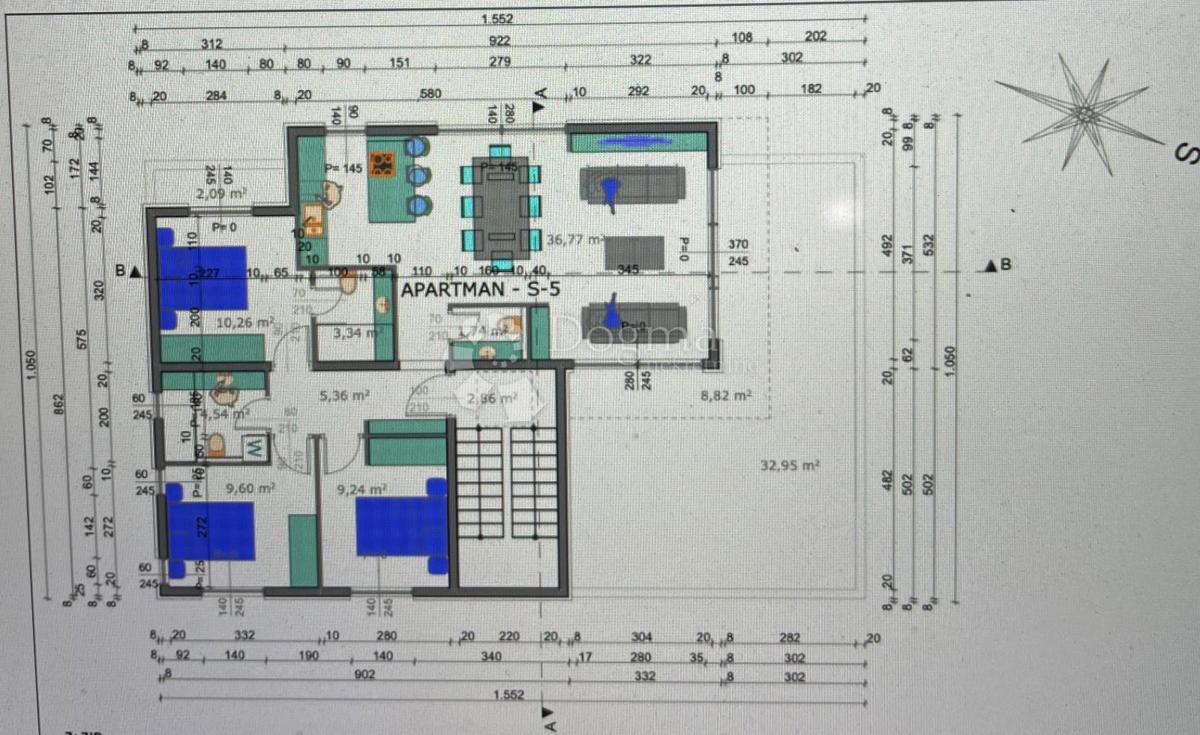 Appartamento Šimuni, Pag, 97,41m2