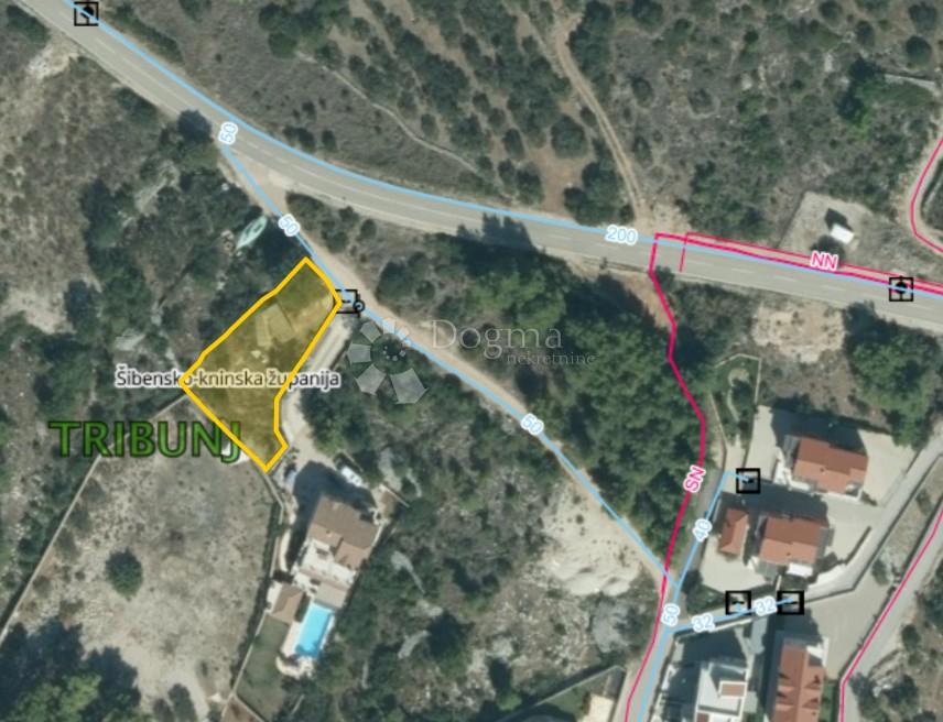 Terreno edificabile Tribunj, 1.037m2