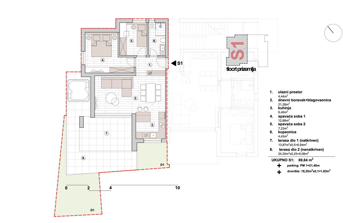 Allogio Primošten, 81,17m2