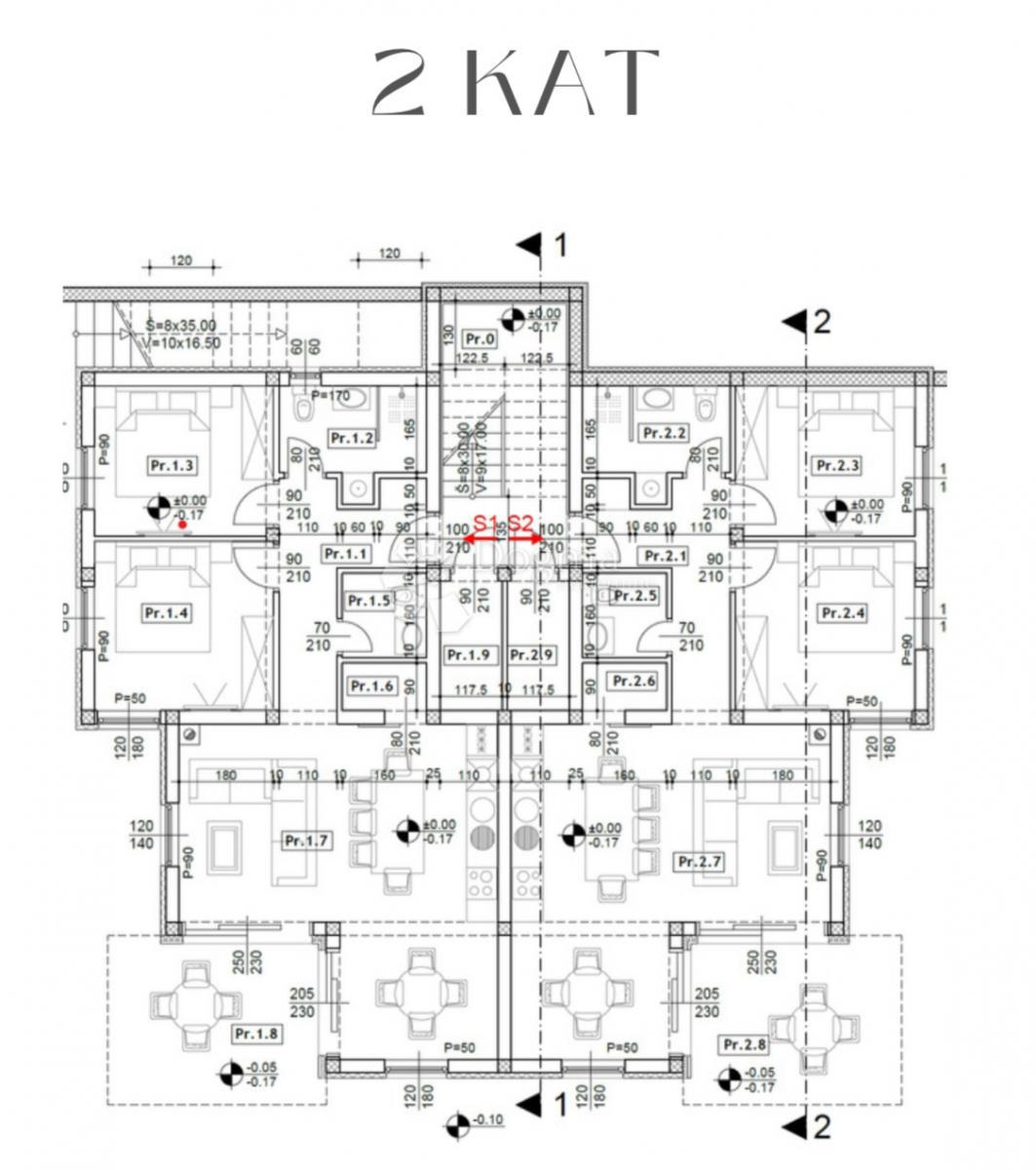 Allogio Maslenica, Jasenice, 81,84m2