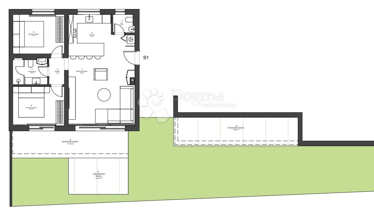 Allogio Zaton, Nin, 107,87m2
