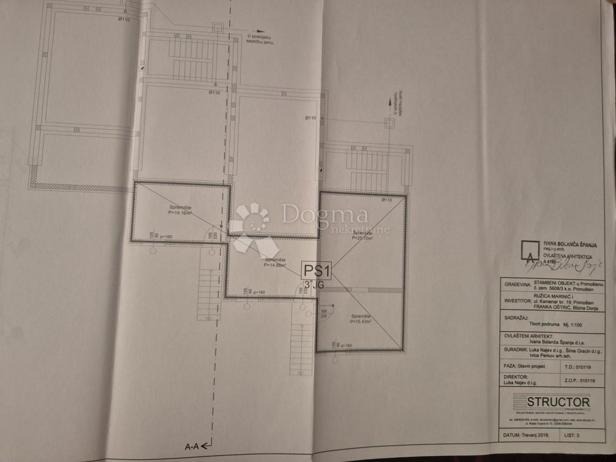 IN VENDITA – ELEGANTE APPARTAMENTO CON UNITÀ SEMINTERRATA AGGIUNTIVA, PRIMOŠTEN