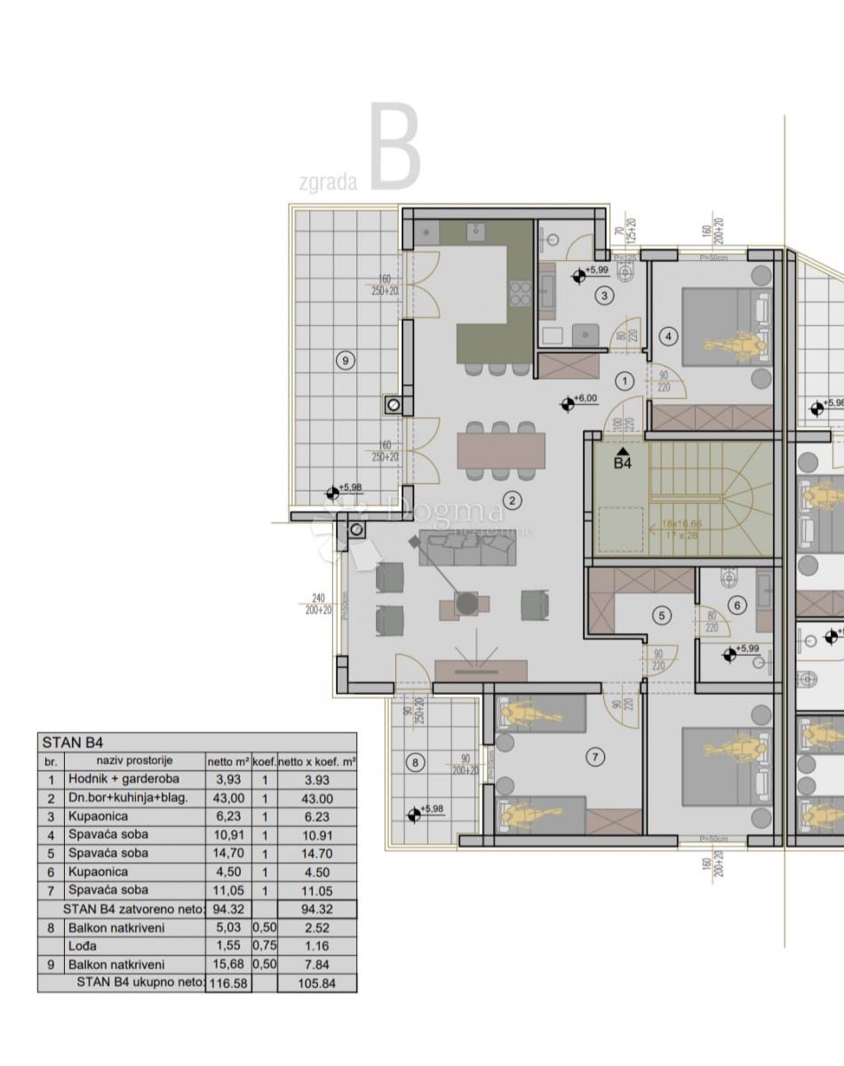 Allogio Valdebek, Pula, 78,99m2