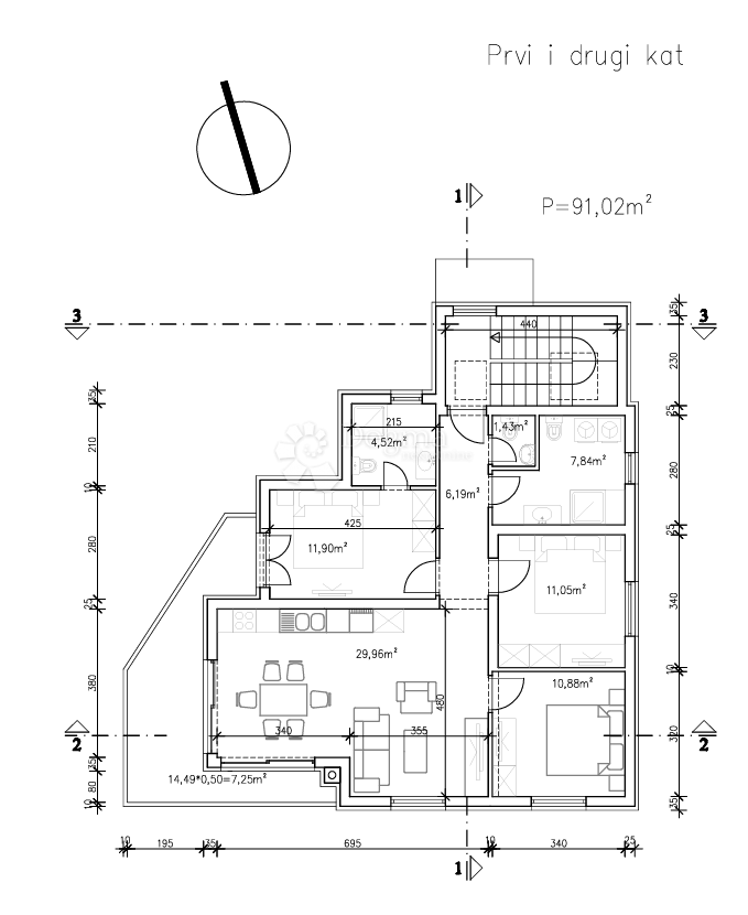 Terreno edificabile Medulin, 642m2