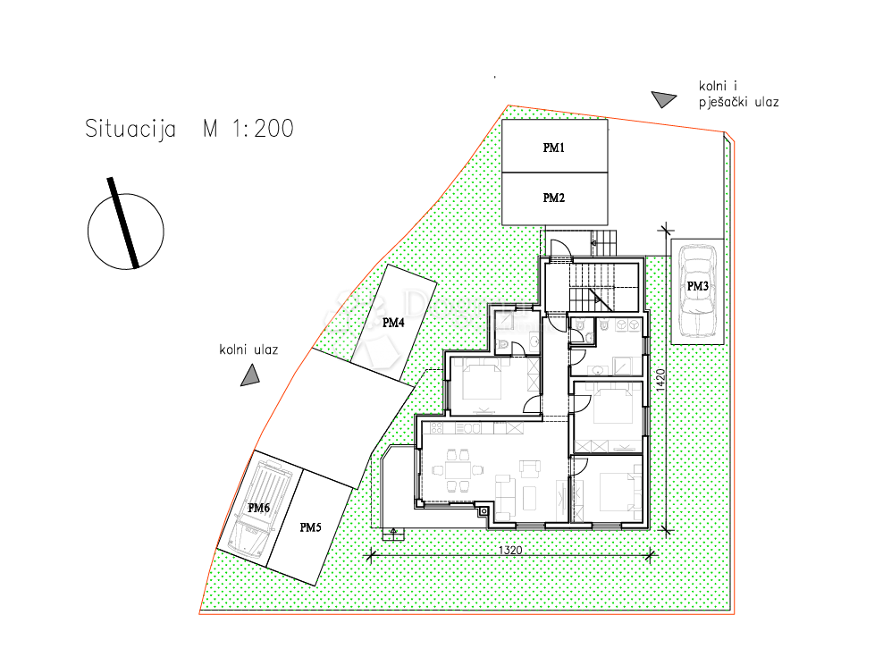 Terreno edificabile Medulin, 642m2