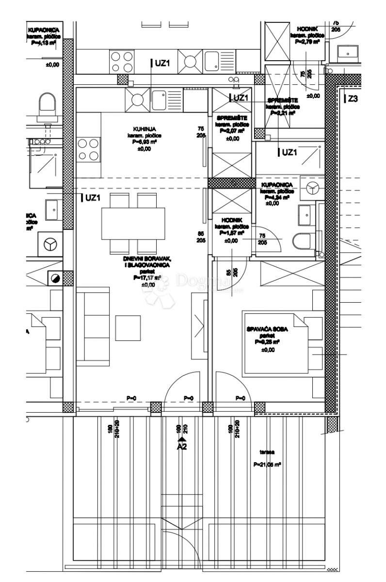Allogio Žaborić, Šibenik - Okolica, 70,62m2