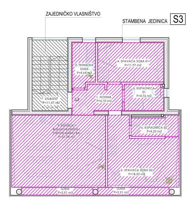 Allogio Diklo, Zadar, 134,10m2