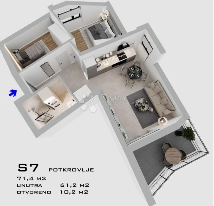 Allogio Bilice, Šibenik - Okolica, 71,40m2