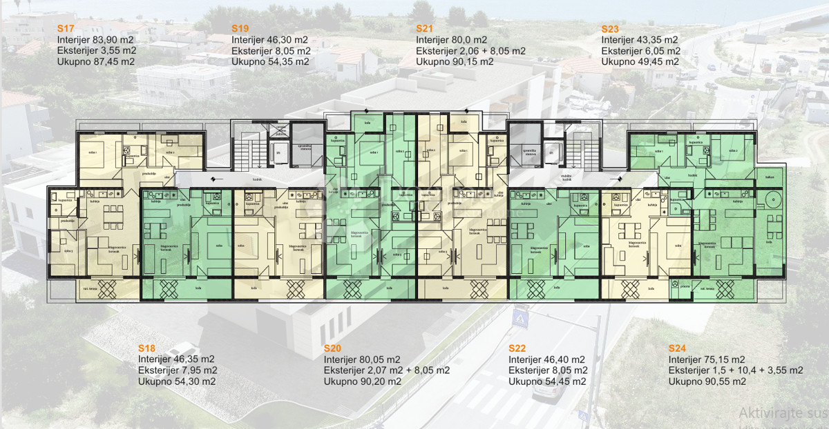 Allogio Travarica, Trogir, 54,30m2