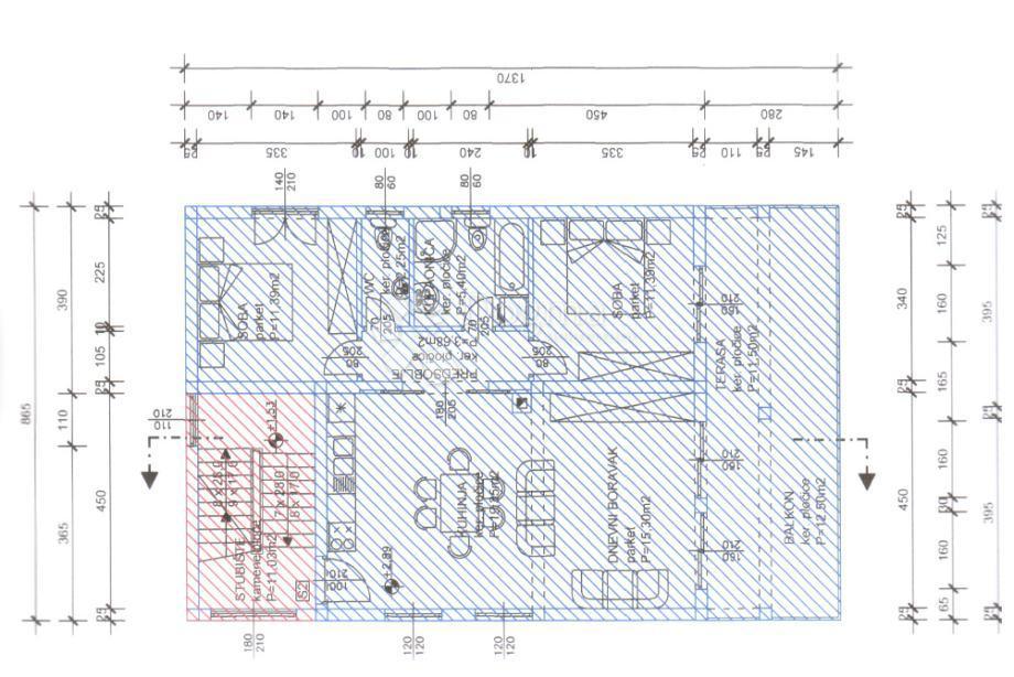 Allogio Petrčane, Zadar - Okolica, 80,76m2