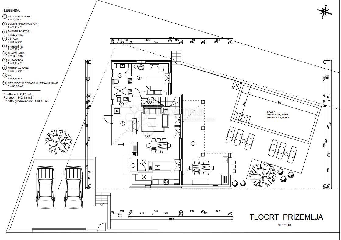 Terreno edificabile Sveti Lovreč, 964m2