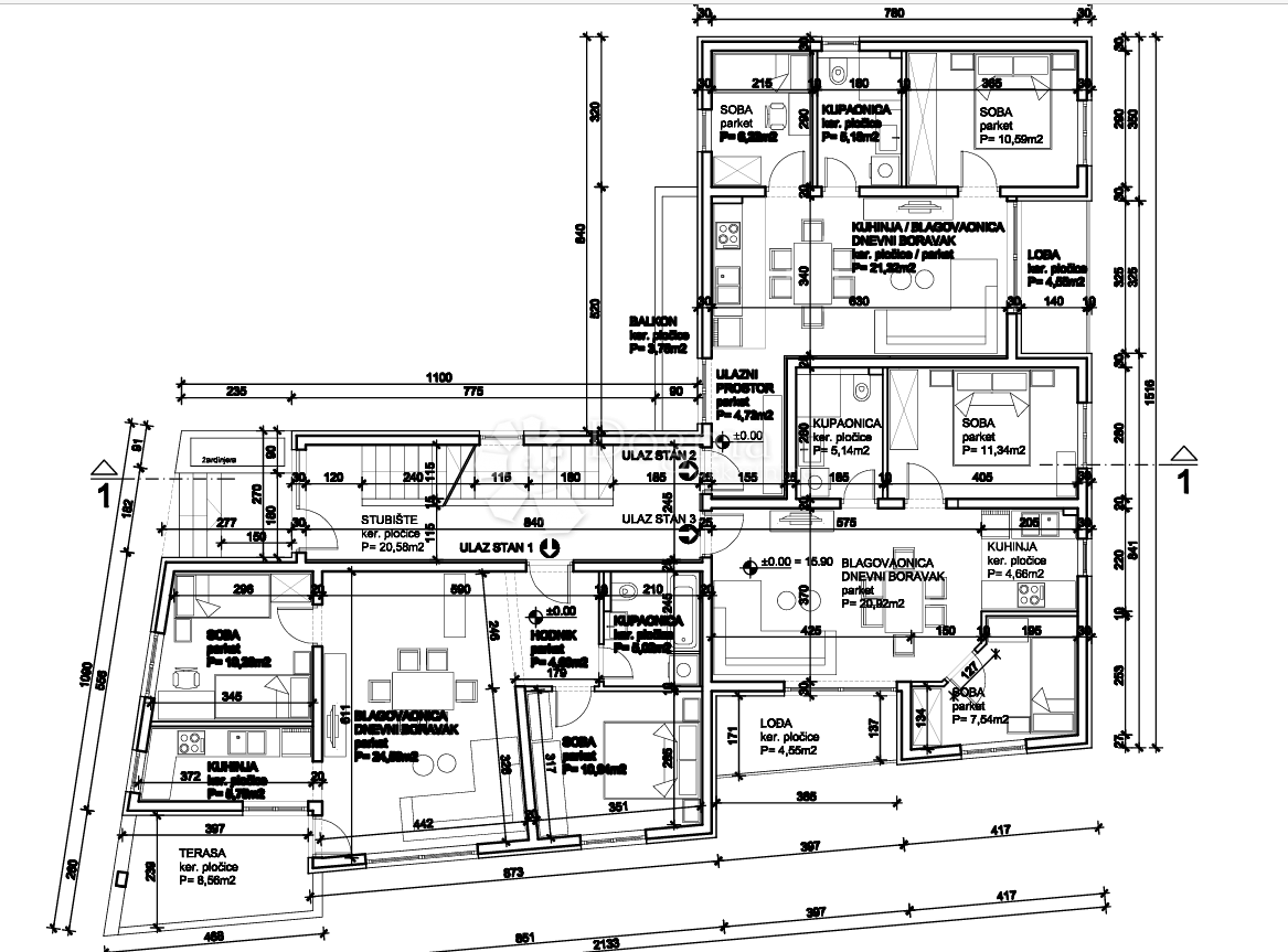 Allogio Kaštel Sućurac, Kaštela, 65,44m2