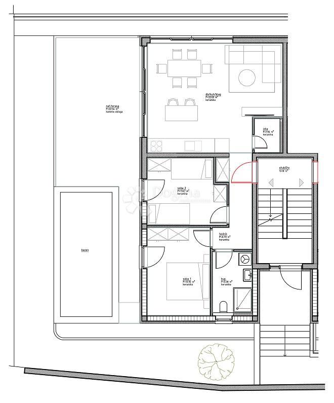 Allogio Vinjerac, Posedarje, 77,89m2