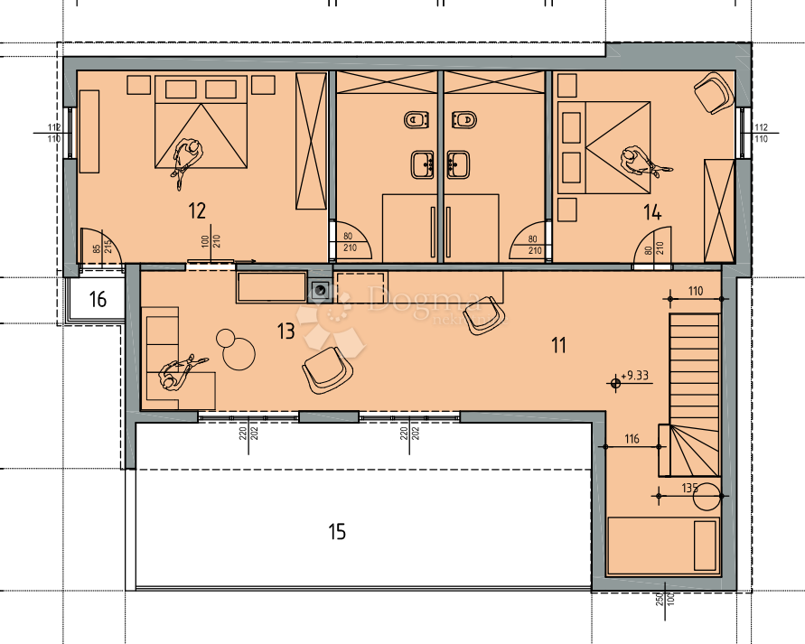 Allogio Kostrena Sveta Lucija, Kostrena, 220m2