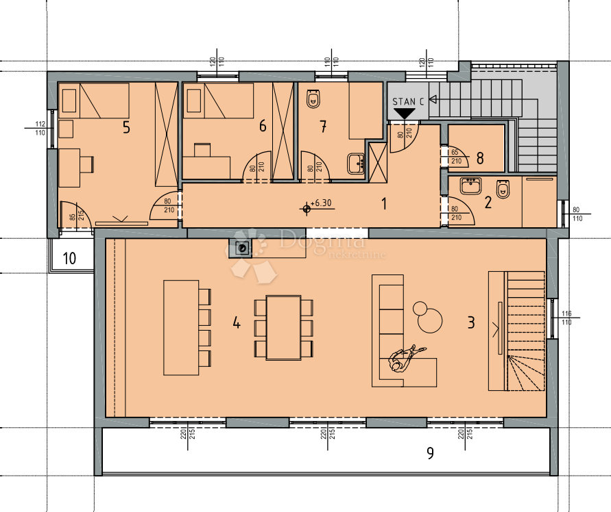 Allogio Kostrena Sveta Lucija, Kostrena, 220m2