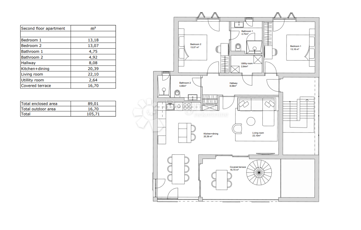 Allogio Primošten, 97,10m2