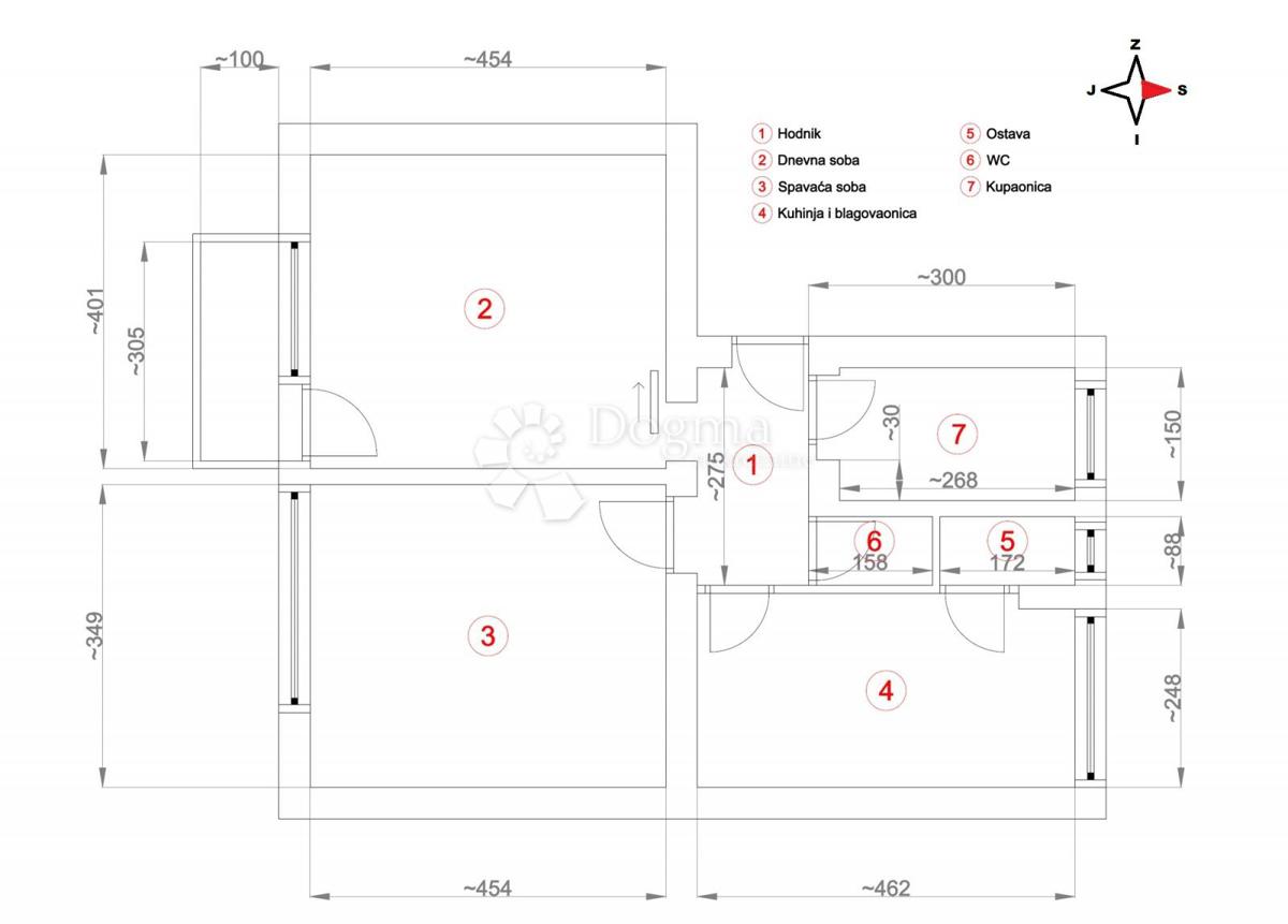 Allogio Sesvete, 55,49m2