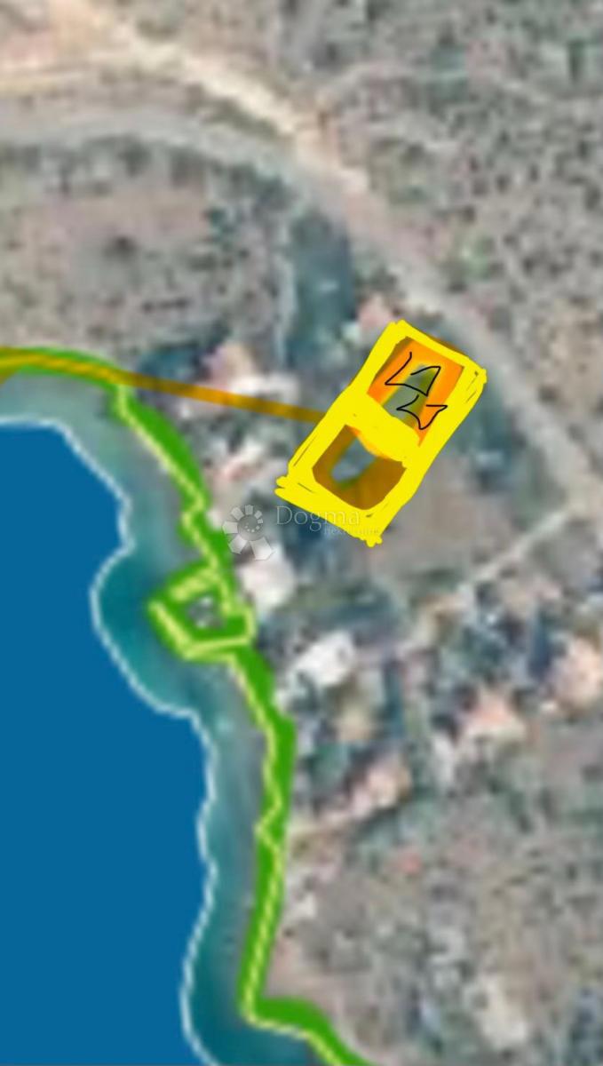 Terreno edificabile Cesarica, Karlobag, 1.151m2