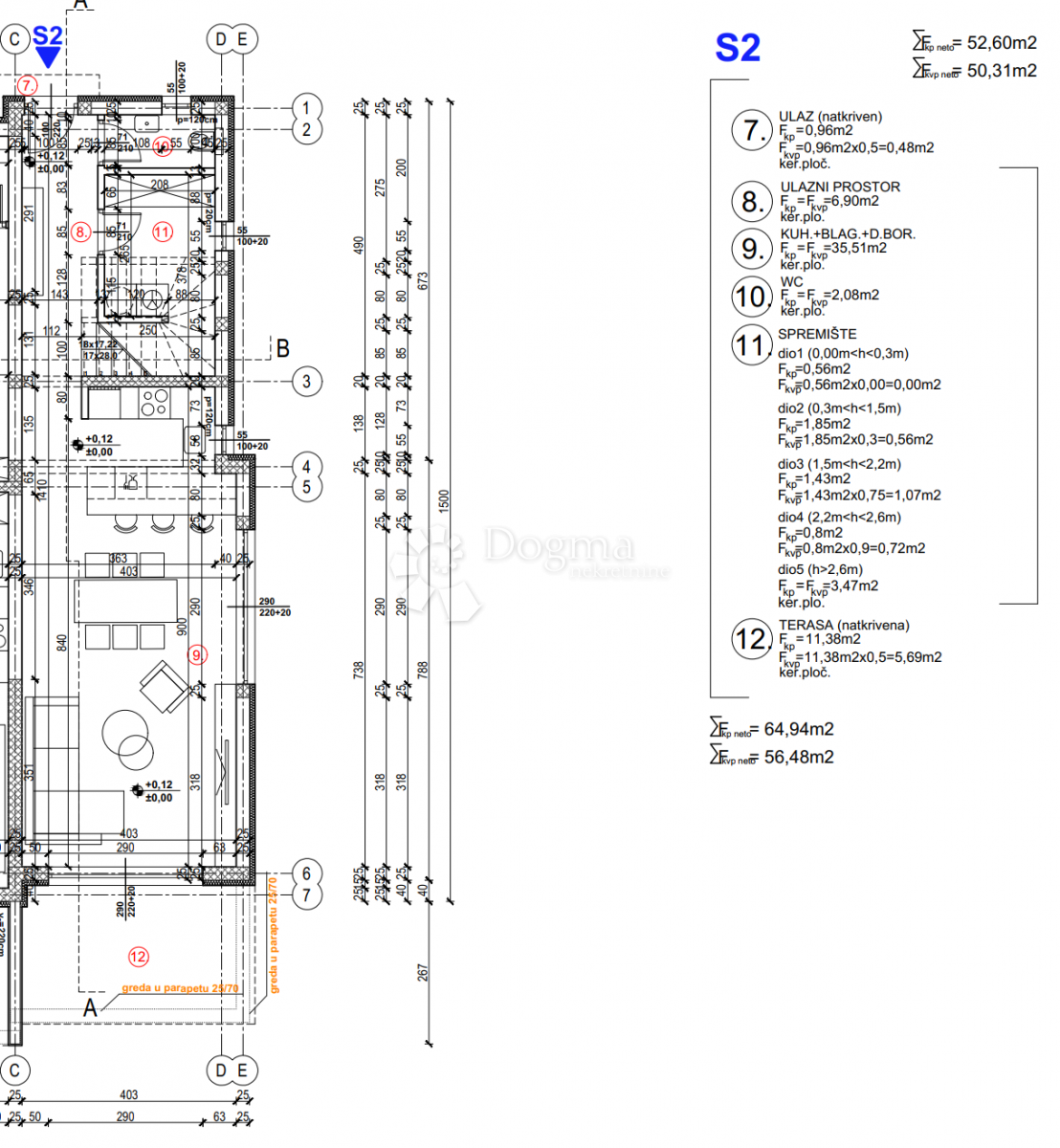 Casa Brodarica, Šibenik - Okolica, 123,31m2