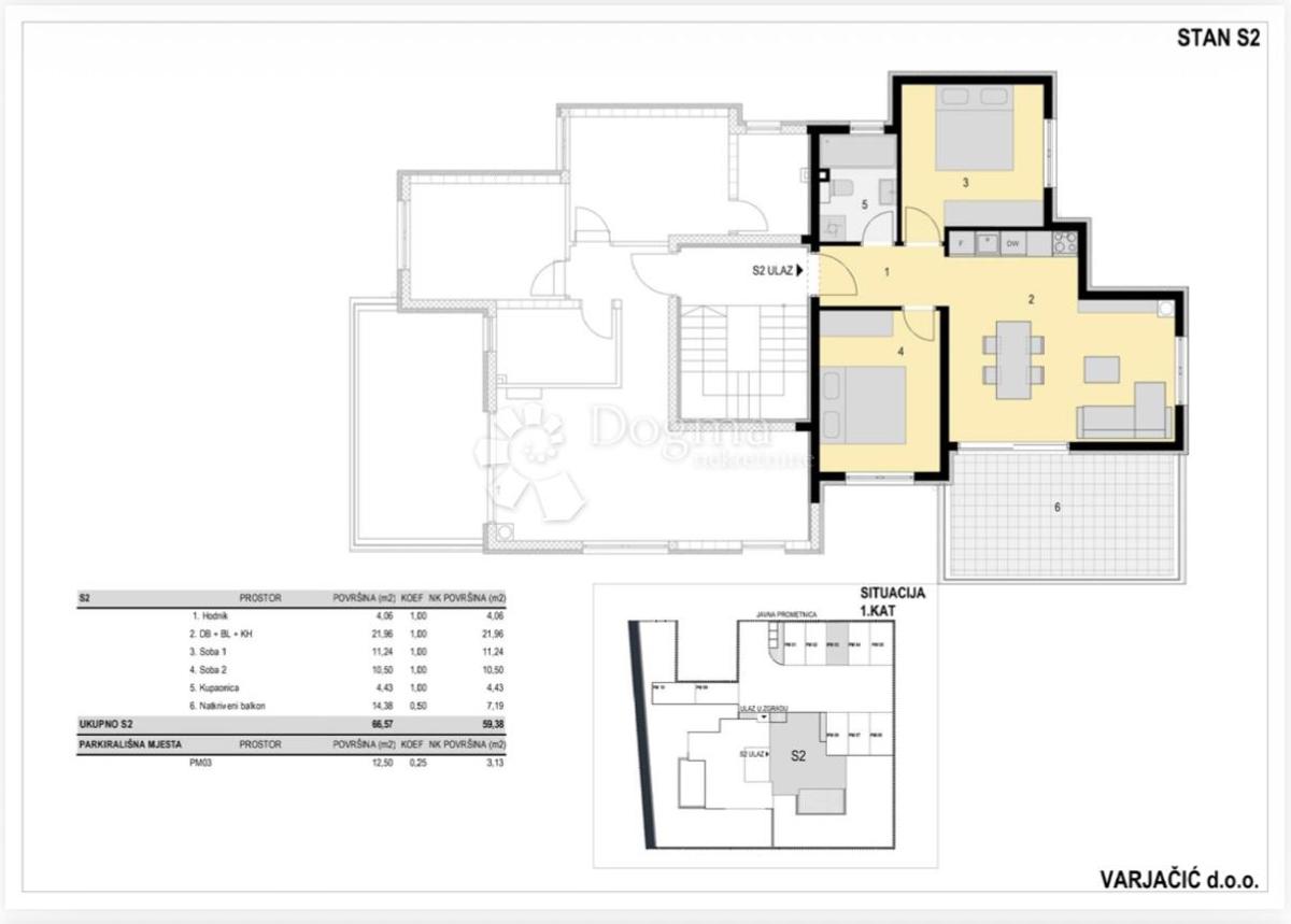 Appartamento Novalja, 72m2