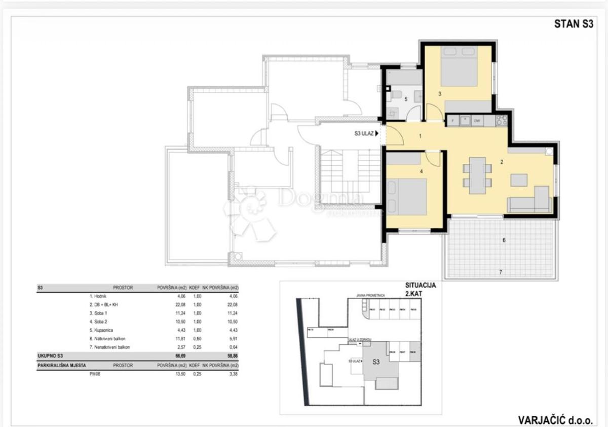 Appartamento Novalja, 72m2