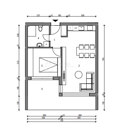 Allogio Sloboština, Novi Zagreb - Istok, 80,72m2