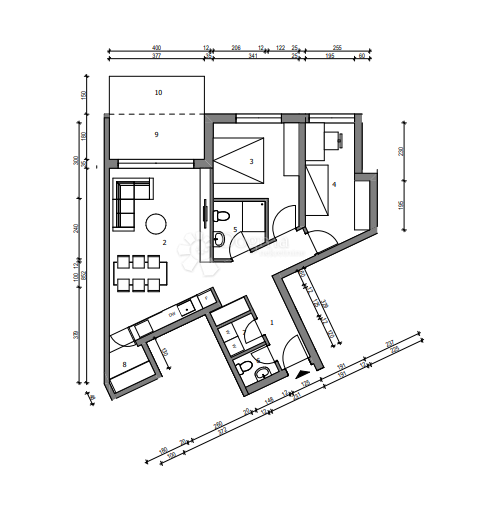 Allogio Sloboština, Novi Zagreb - Istok, 80,72m2