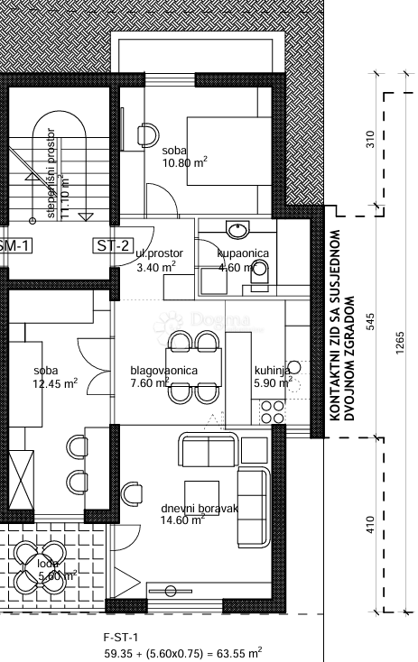 Allogio Makarska, 69,19m2