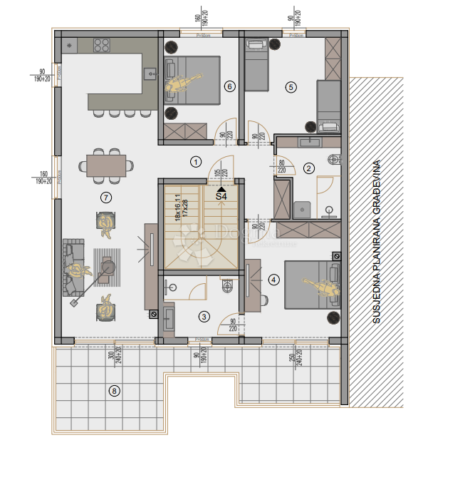Allogio Centar, Pula, 77,88m2