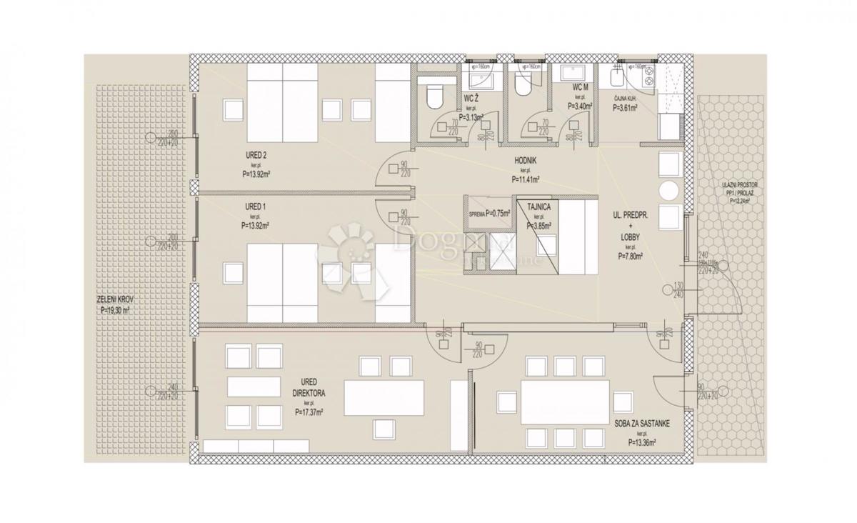 Locale commerciale Duilovo, Split, 99,44m2