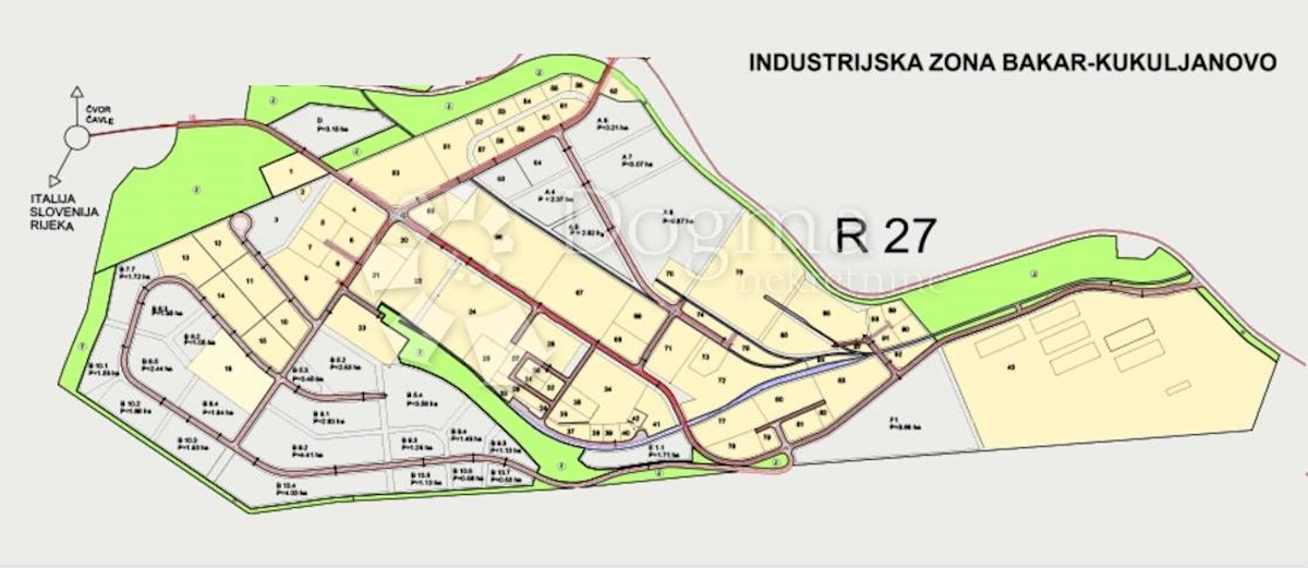 Terreno Kukuljanovo, Bakar, 6.214m2