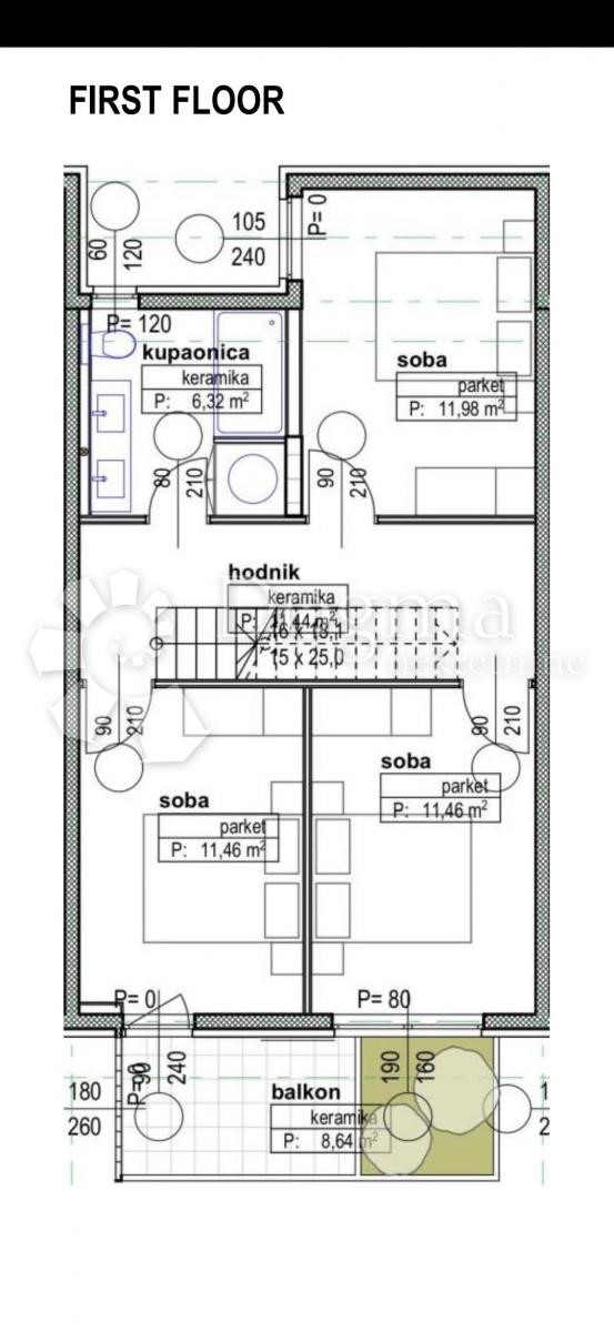 Casa Privlaka, 286,72m2