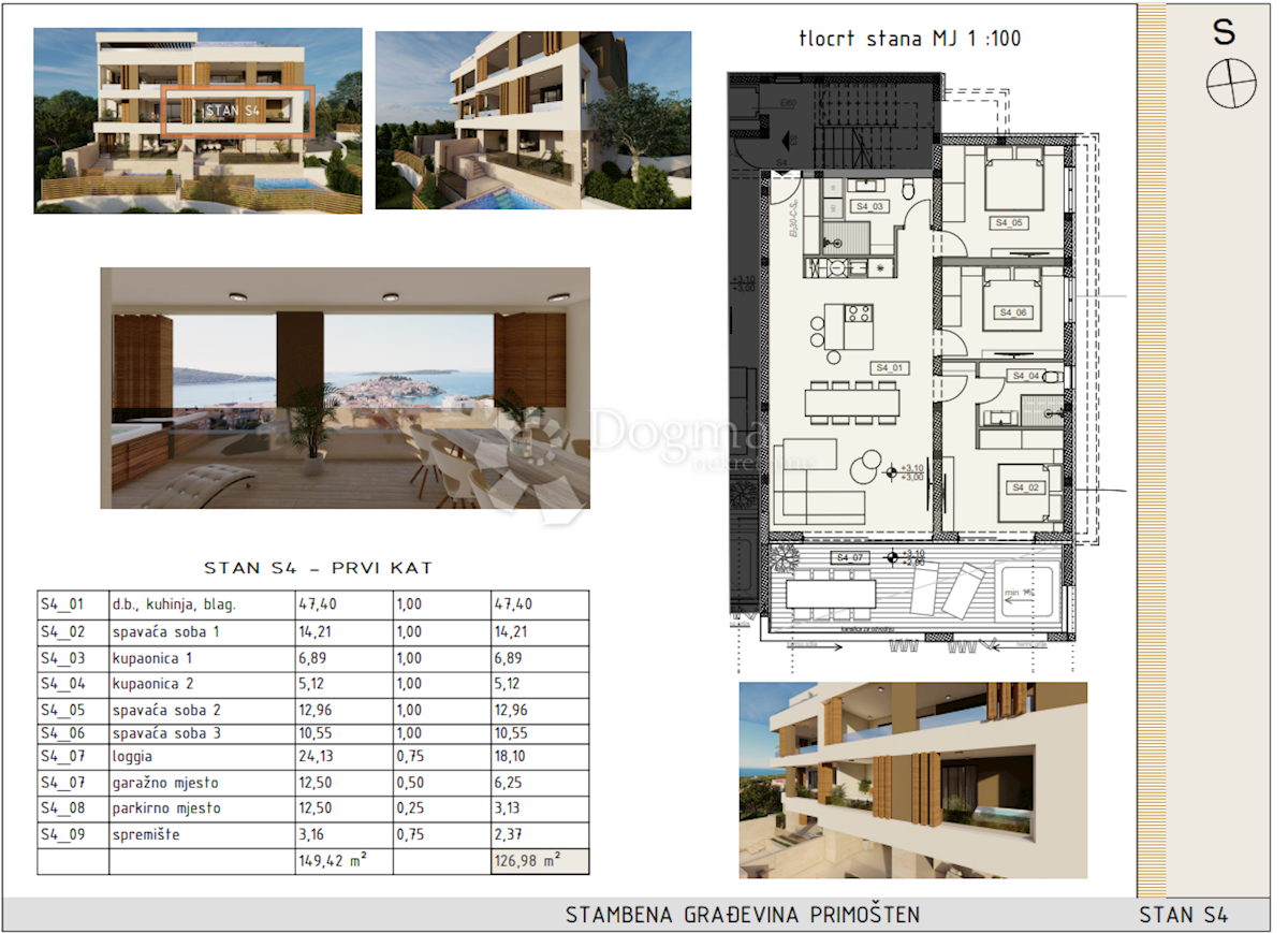 Allogio Primošten, 128,40m2