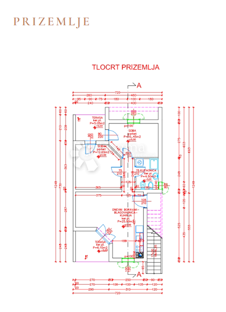 Allogio Medulin, 70,42m2