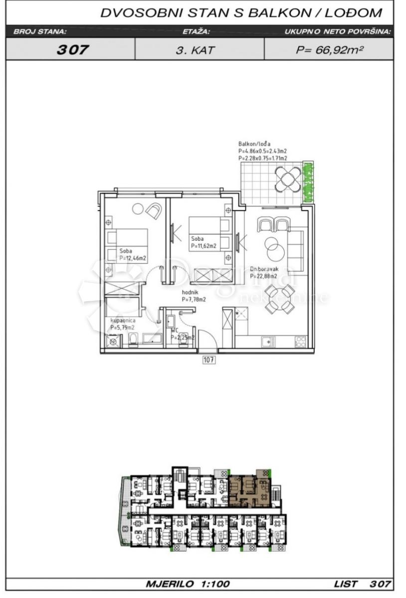 Allogio Makarska, 70,90m2