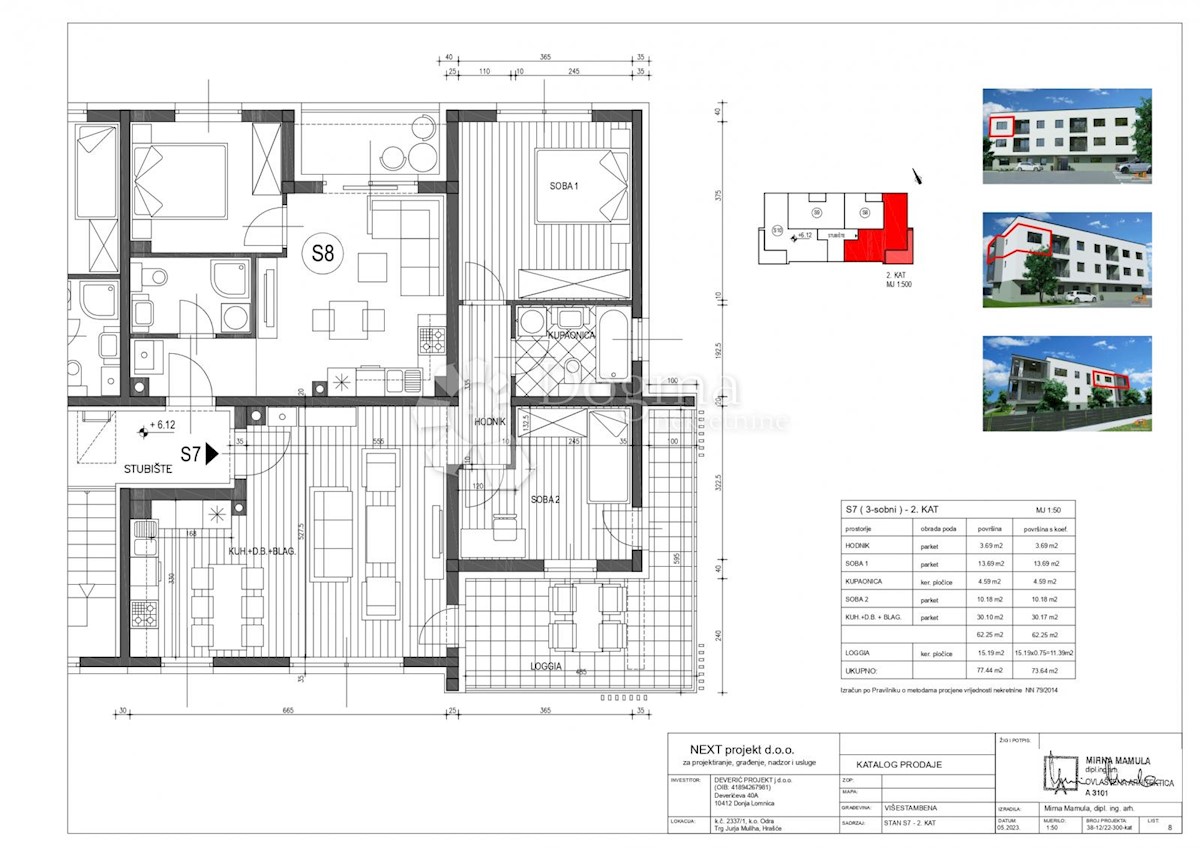 Allogio Hrašće Turopoljsko, Novi Zagreb - Zapad, 65,74m2