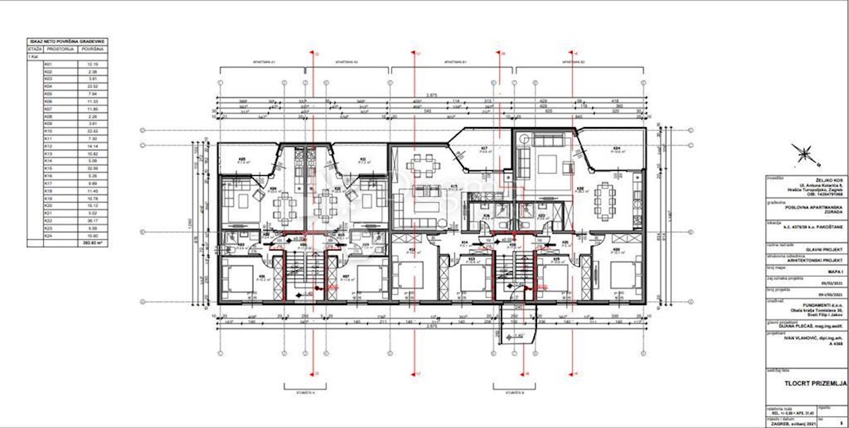 Appartamento Drage, Pakoštane, 46m2