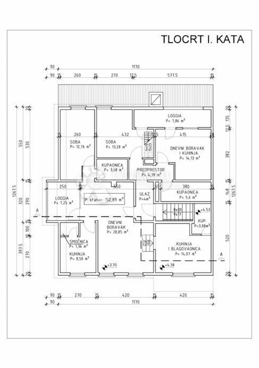 Appartamento Njivice, Omišalj, 153m2