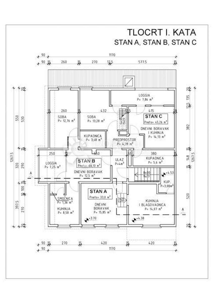 Appartamento Njivice, Omišalj, 153m2