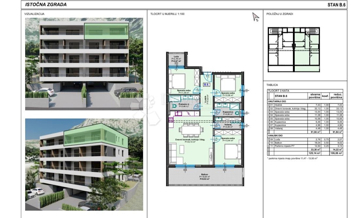 Allogio Makarska, 51,63m2