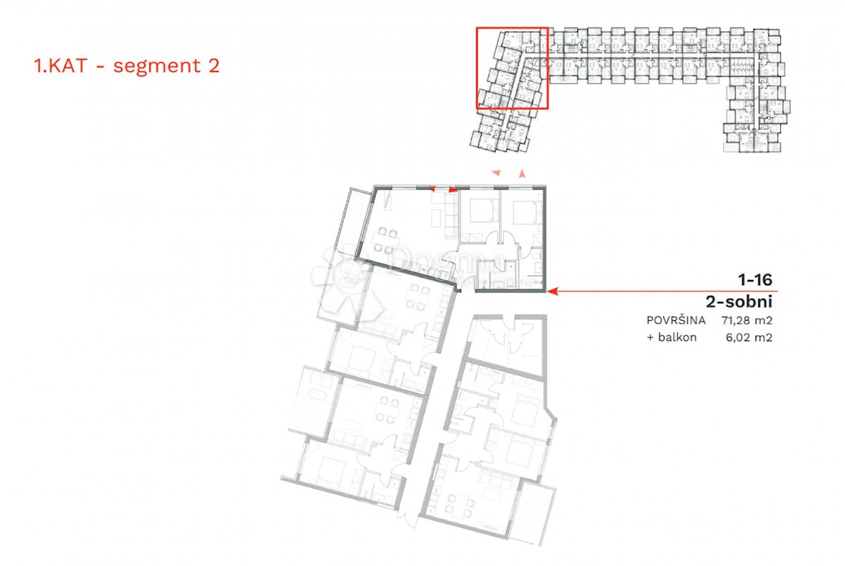 Appartamento monolocale, piano terra, con cortile, nuova costruzione, Umago
