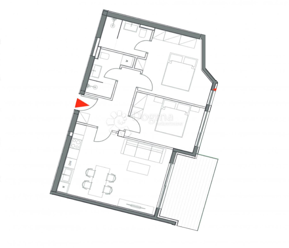 Umago, appartamento di nuova costruzione 