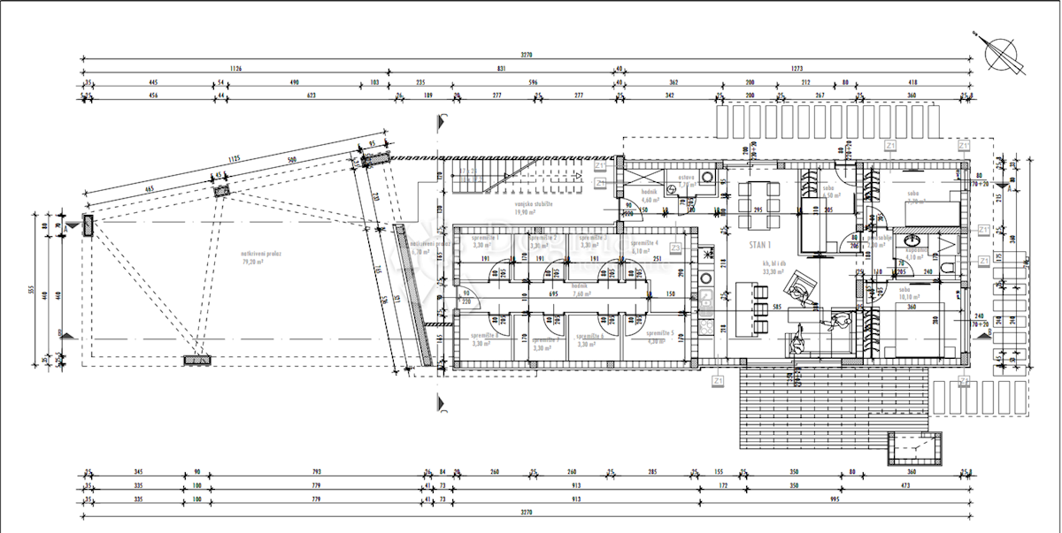 Allogio Plovanija, Zadar, 51,70m2