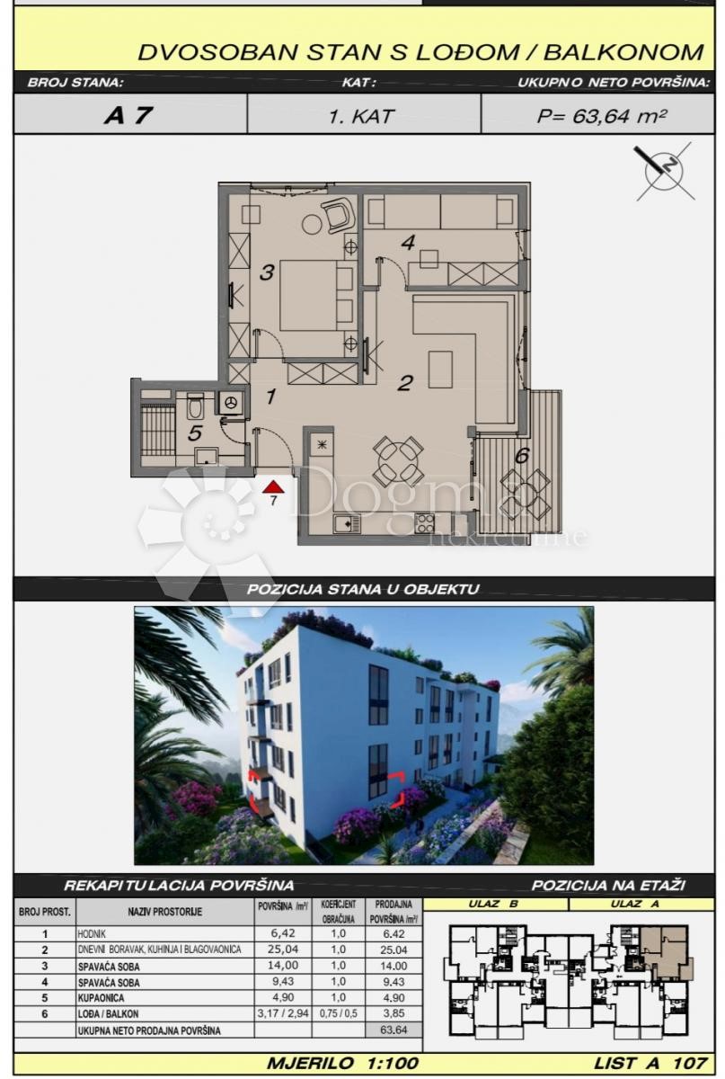 Allogio Makarska, 52,70m2