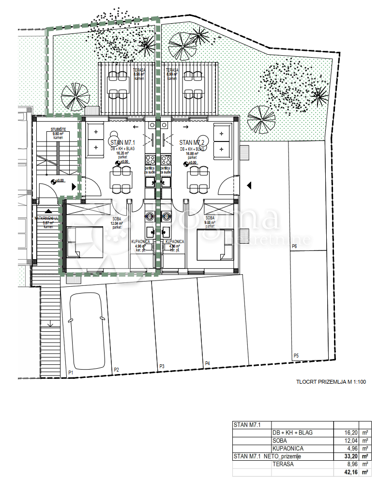 Appartamento Cres, 45,69m2