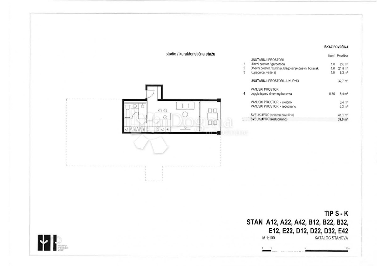 Allogio Belafuža, Zadar, 42,65m2
