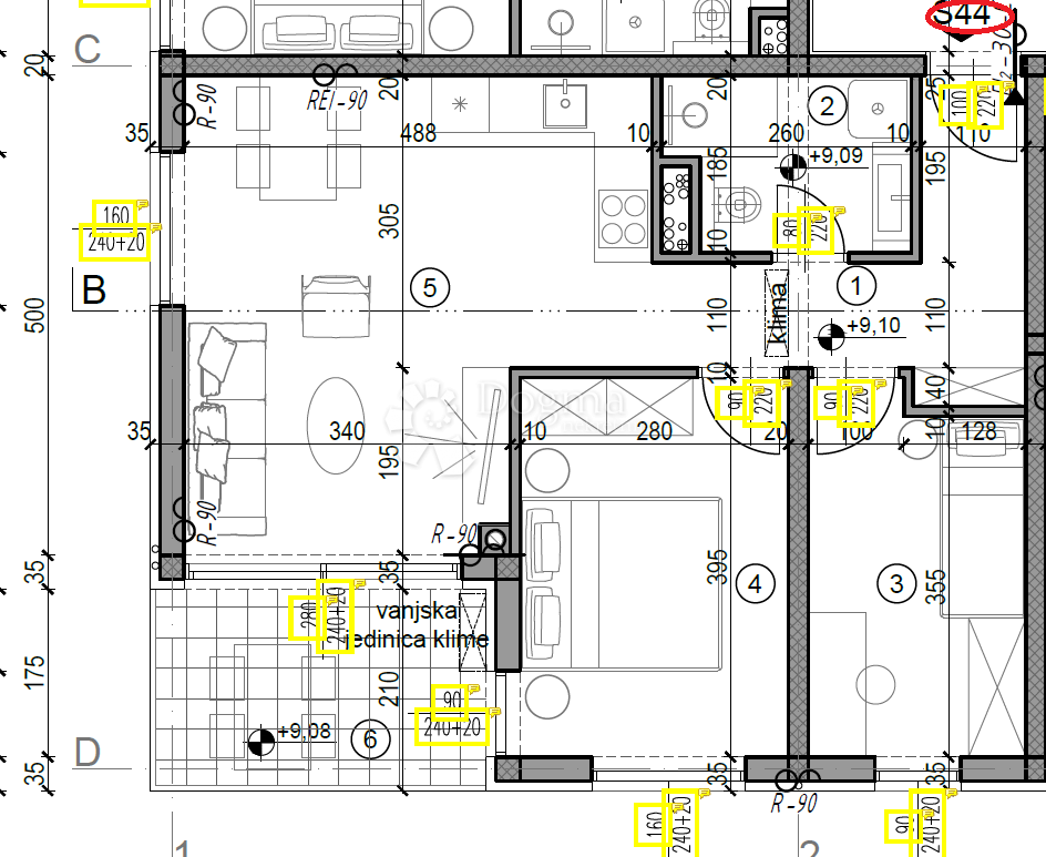 Allogio Monvidal, Pula, 49,05m2