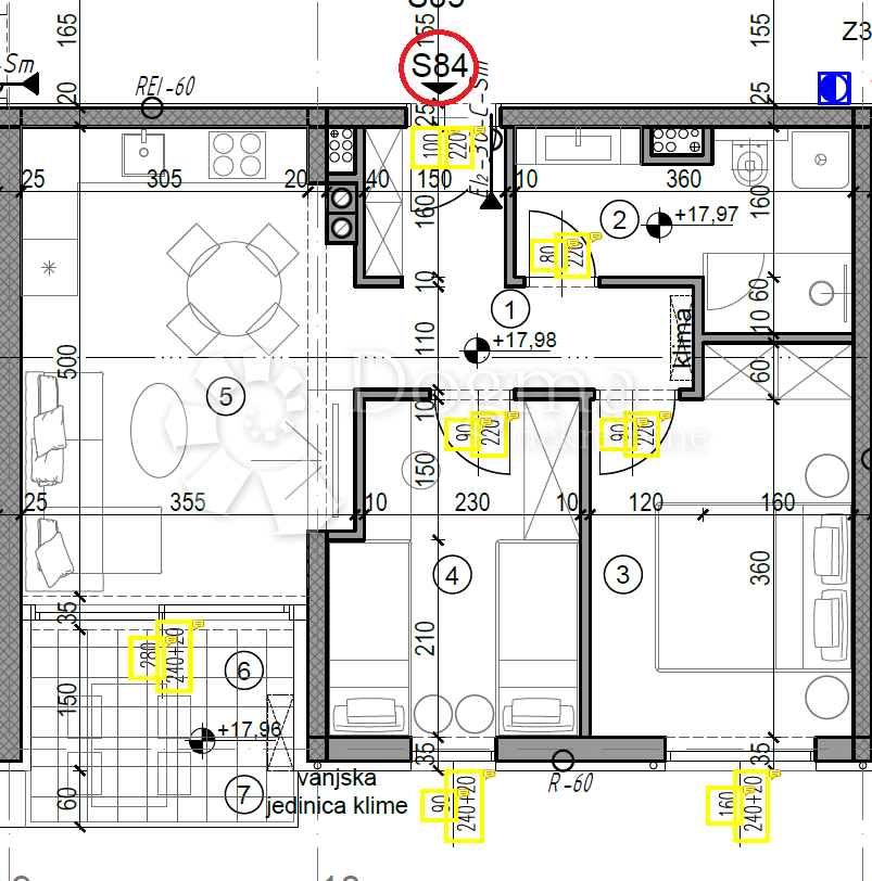 Allogio Monvidal, Pula, 54,01m2