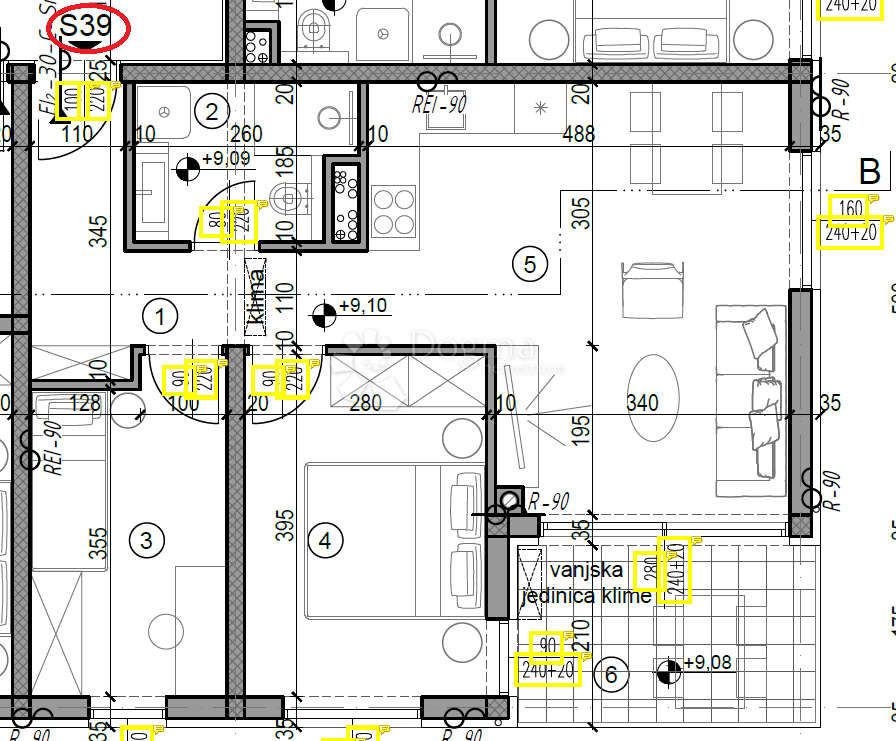 Allogio Monvidal, Pula, 49,05m2